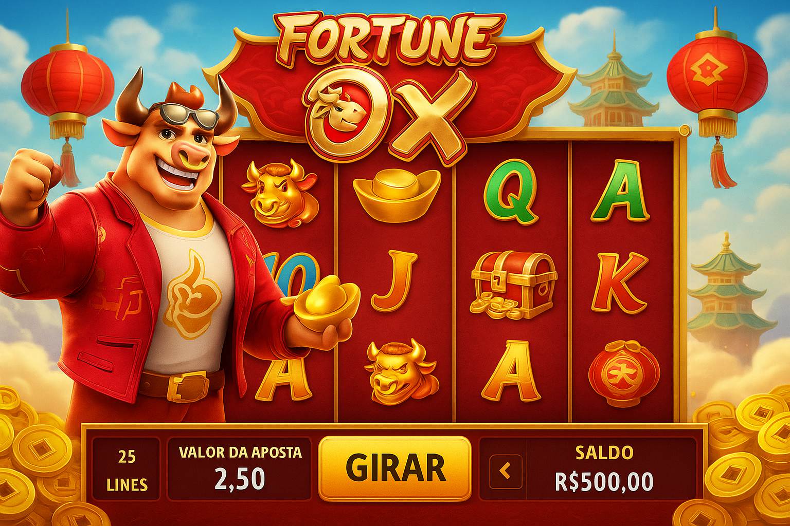 Fortune Ox no 911JOGO - Aposte Agora e Reivindique Seus Ganhos